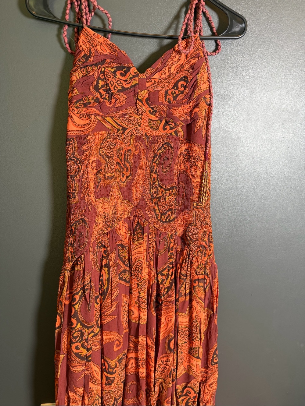 Farm Rio x Anthropologie Drop-Waist Printed Midi Dress | Medium | NWT - Picture 5 of 13